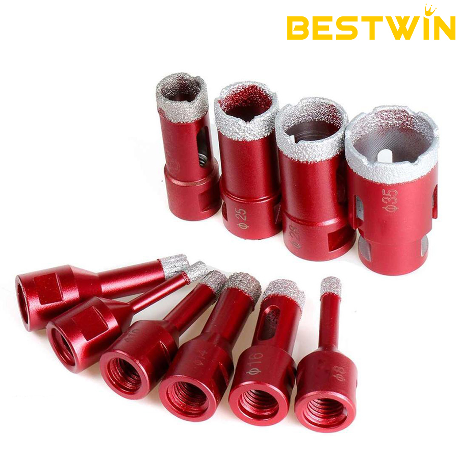 화강암 조리대 샘플 크기용 M14 브레이징 다이아몬드 드릴 비트 그룹