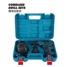 Cordless drill set for controlled Drill Bit setup and testing