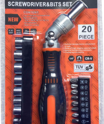 HZE-8354 21pc 래칫 드라이버 및 비트 세트