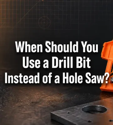 When Should You Use a Drill Bit Instead of a Hole Saw?