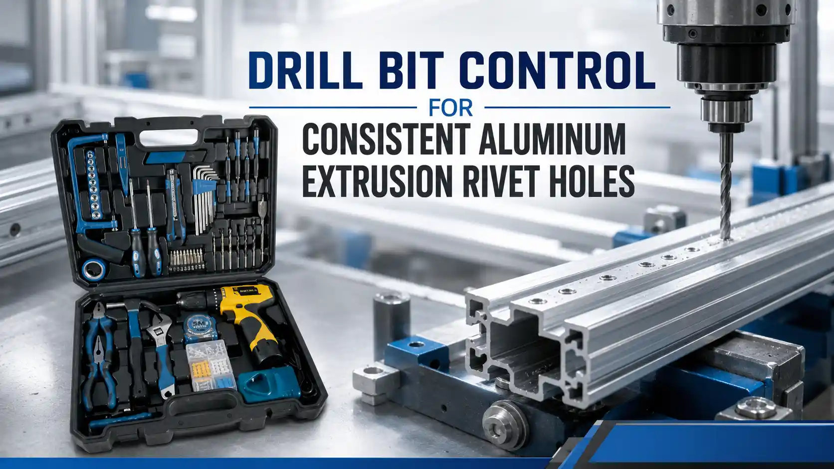 Drill Bit Control for Consistent Aluminum Extrusion Rivet Holes