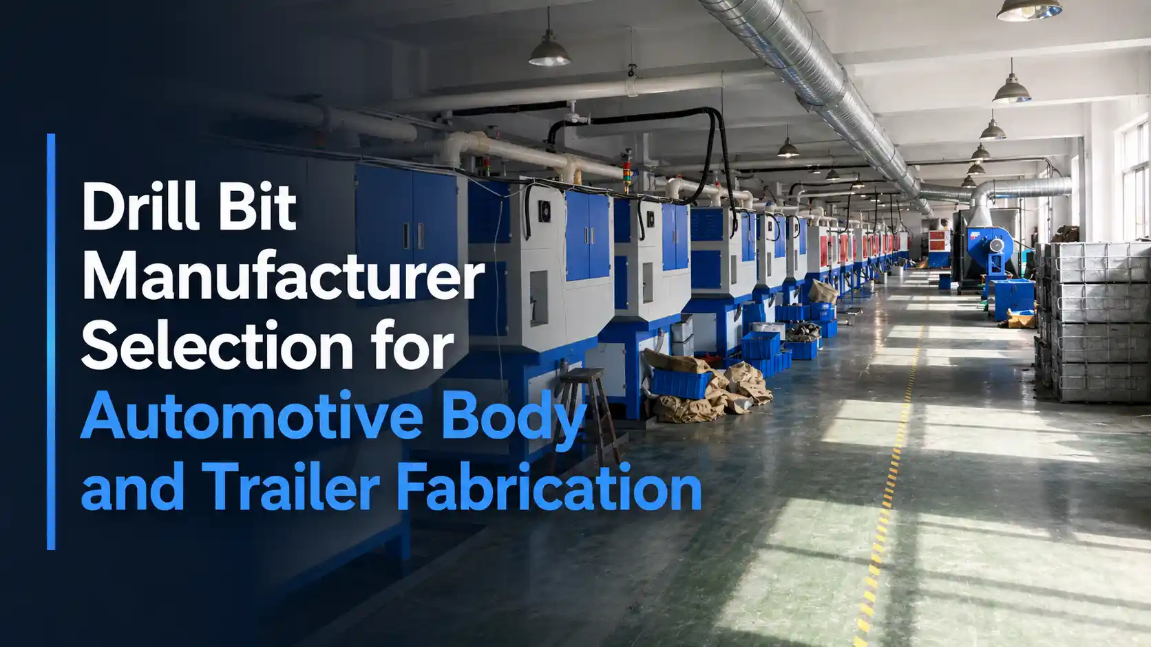 Drill Bit Manufacturer Selection for Automotive Body and Trailer Fabrication