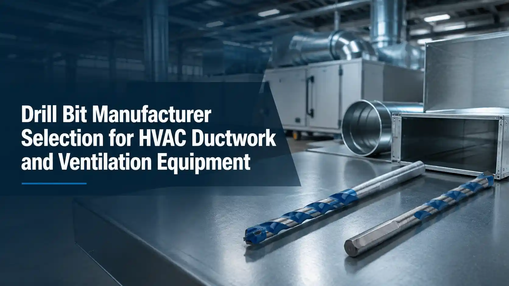 Drill Bit Manufacturer Selection for HVAC Ductwork and Ventilation Equipment