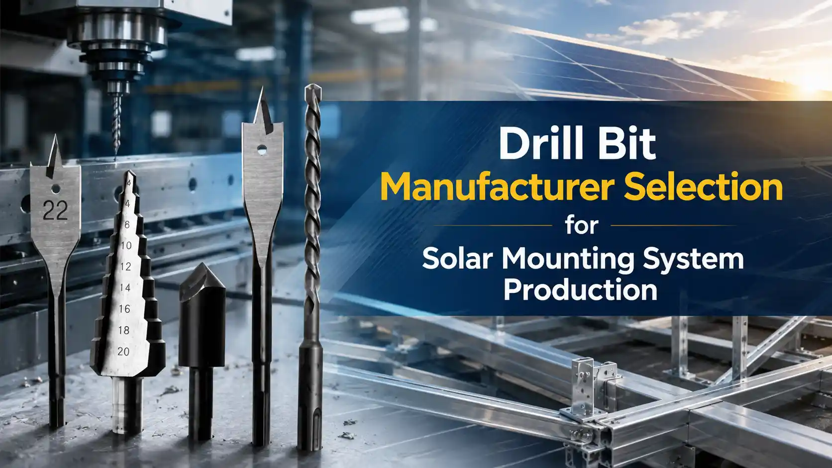 Drill Bit Manufacturer Selection for Solar Mounting System Production