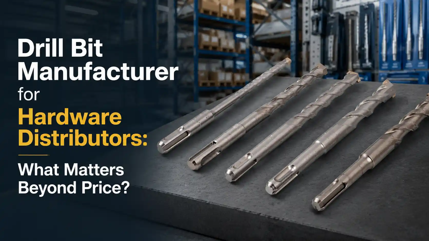 Drill Bit Manufacturer for Hardware Distributors: What Matters Beyond Price?