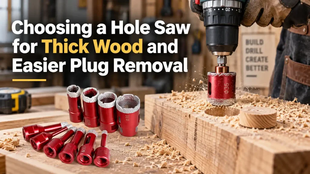 Choosing a Hole Saw for Thick Wood and Easier Plug Removal