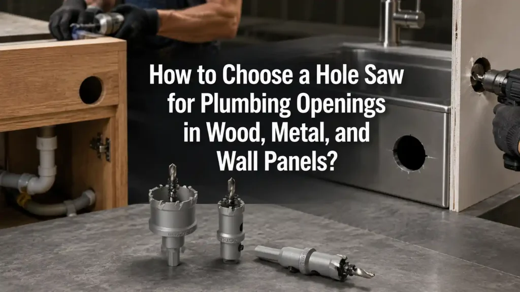 How to Choose a Hole Saw for Plumbing Openings in Wood, Metal, and Wall Panels?