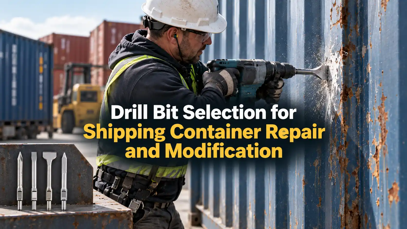 Drill Bit Selection for Shipping Container Repair and Modification